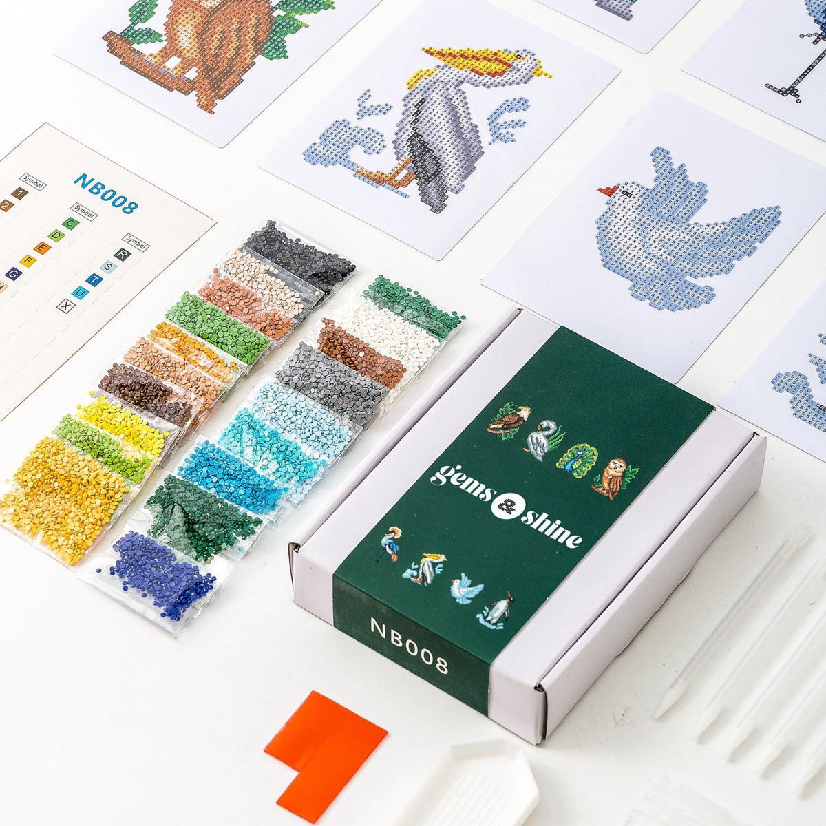 Birds of a Feather diamonds by numbers kit (majestic birds), photo 5
