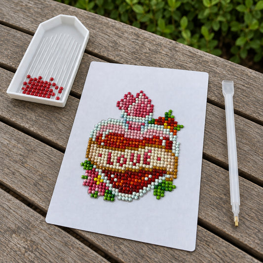 Love Letters diamond painting kit: love potion canvas