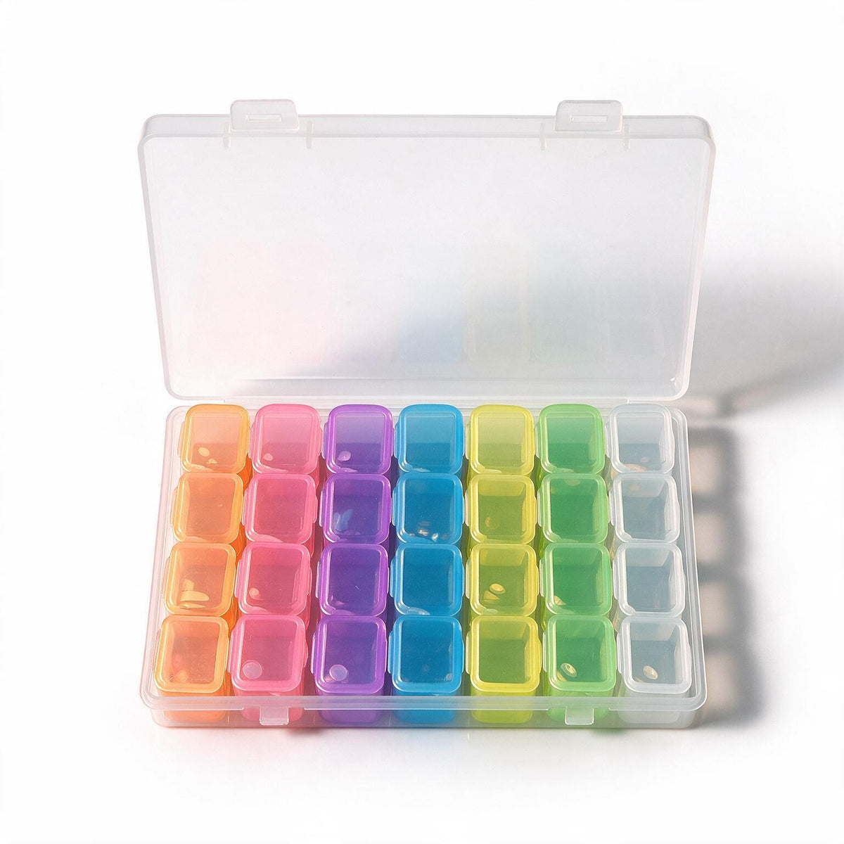 Gem Storage Box – 28 Slots Colorful