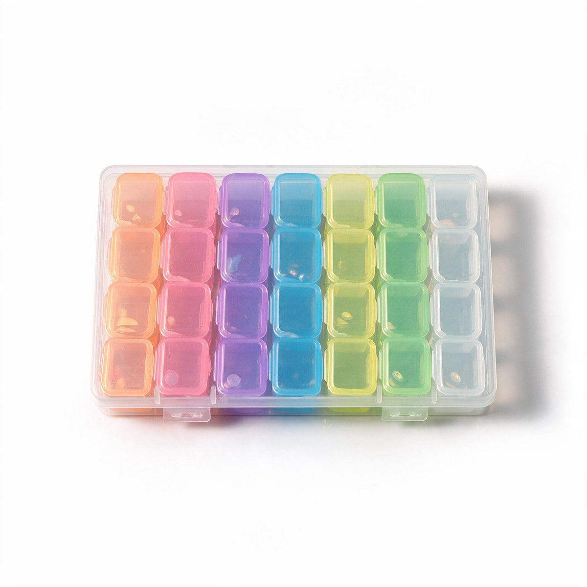 Gem Storage Box – 28 Slots Colorful
