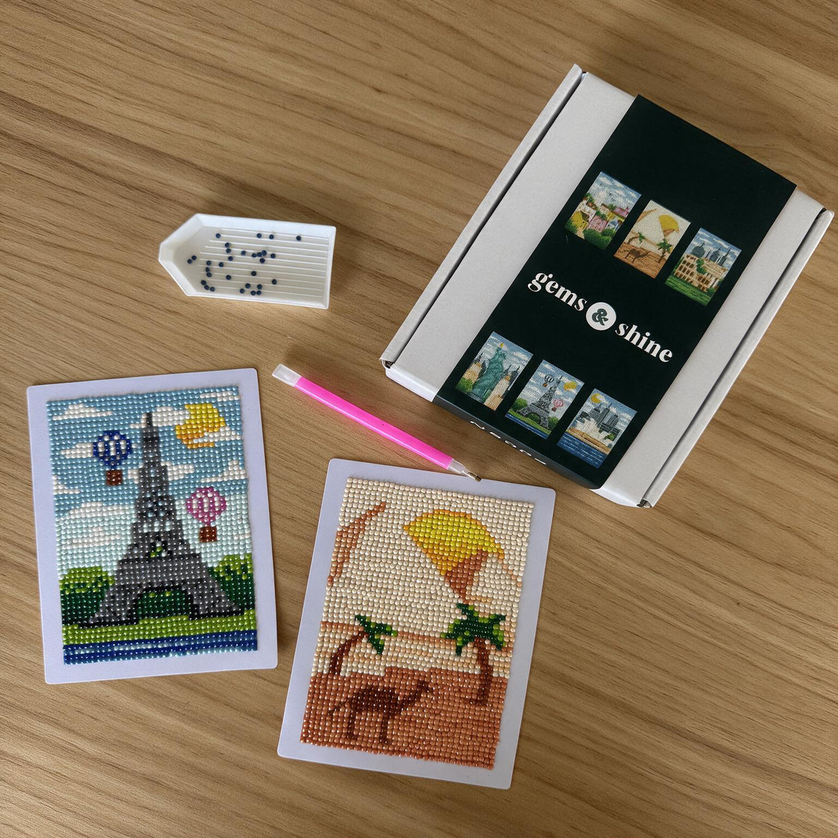 Around the World diamonds by numbers kit (world landmarks) — photo 3
