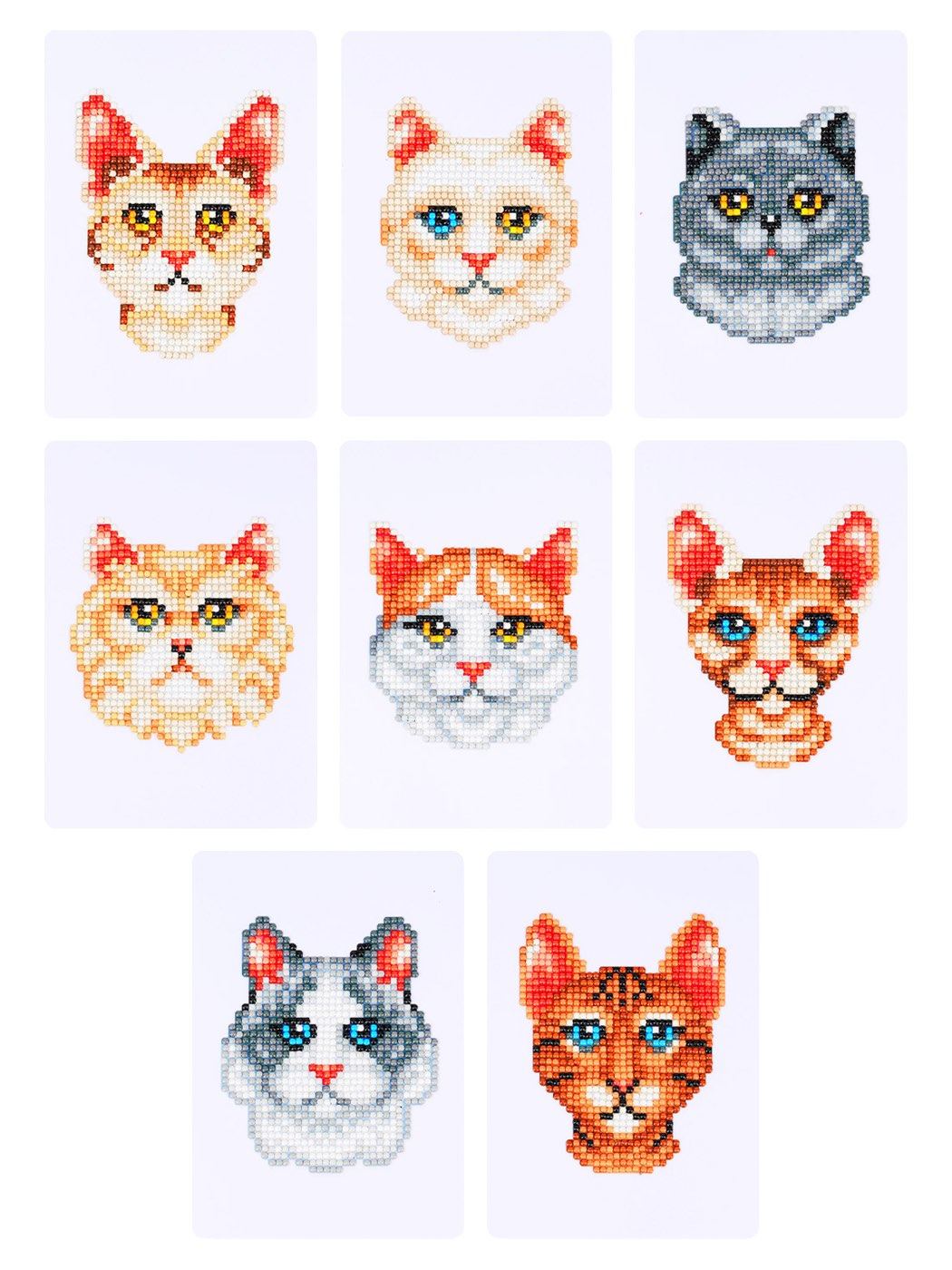 Cat Club diamonds by numbers kit (cat portraits), photo 1