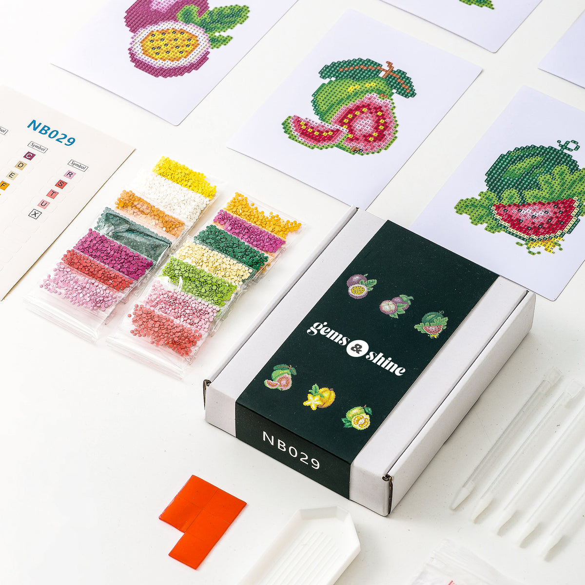 Fruit Punch diamonds by numbers kit (tropical fruit) — photo 7