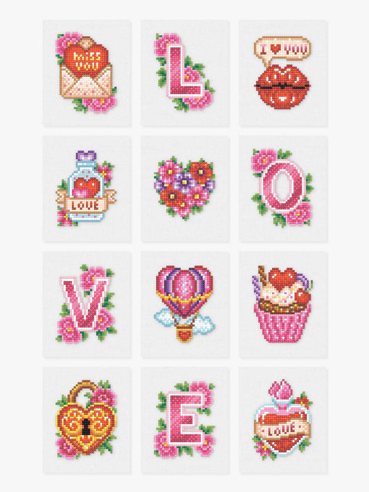 Love Letters diamonds by numbers kit (romantic) — photo 1