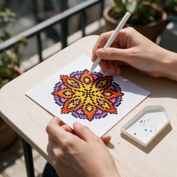 Mandala Magic diamonds by numbers kit (mandala), photo 10