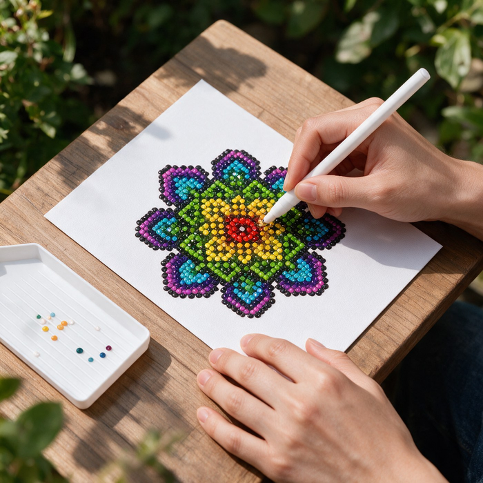 Mandala Magic diamonds by numbers kit (mandala), photo 7