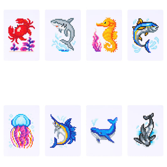 Ocean Deep diamonds by numbers kit (ocean creatures) — photo 1