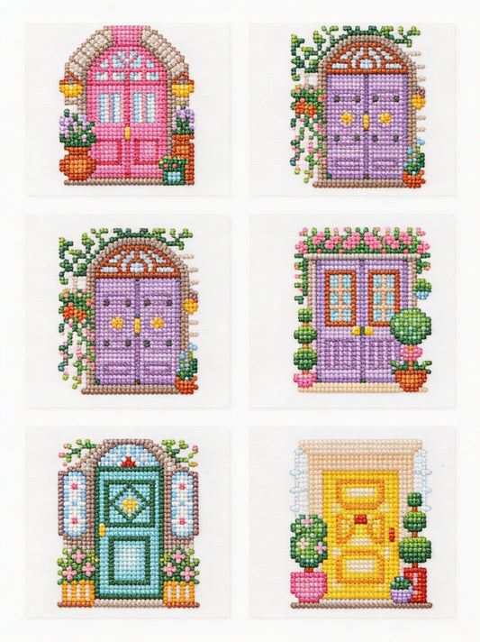 Secret Garden diamonds by numbers kit (cottage garden doors) — photo 1