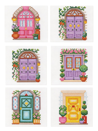 Secret Garden diamonds by numbers kit (cottage garden doors), photo 1