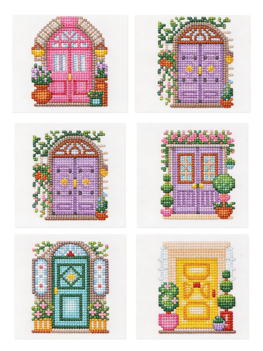Secret Garden diamonds by numbers kit (cottage garden doors), photo 1