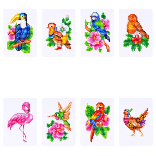 Tropical Flock diamonds by numbers kit (tropical birds) — photo 1