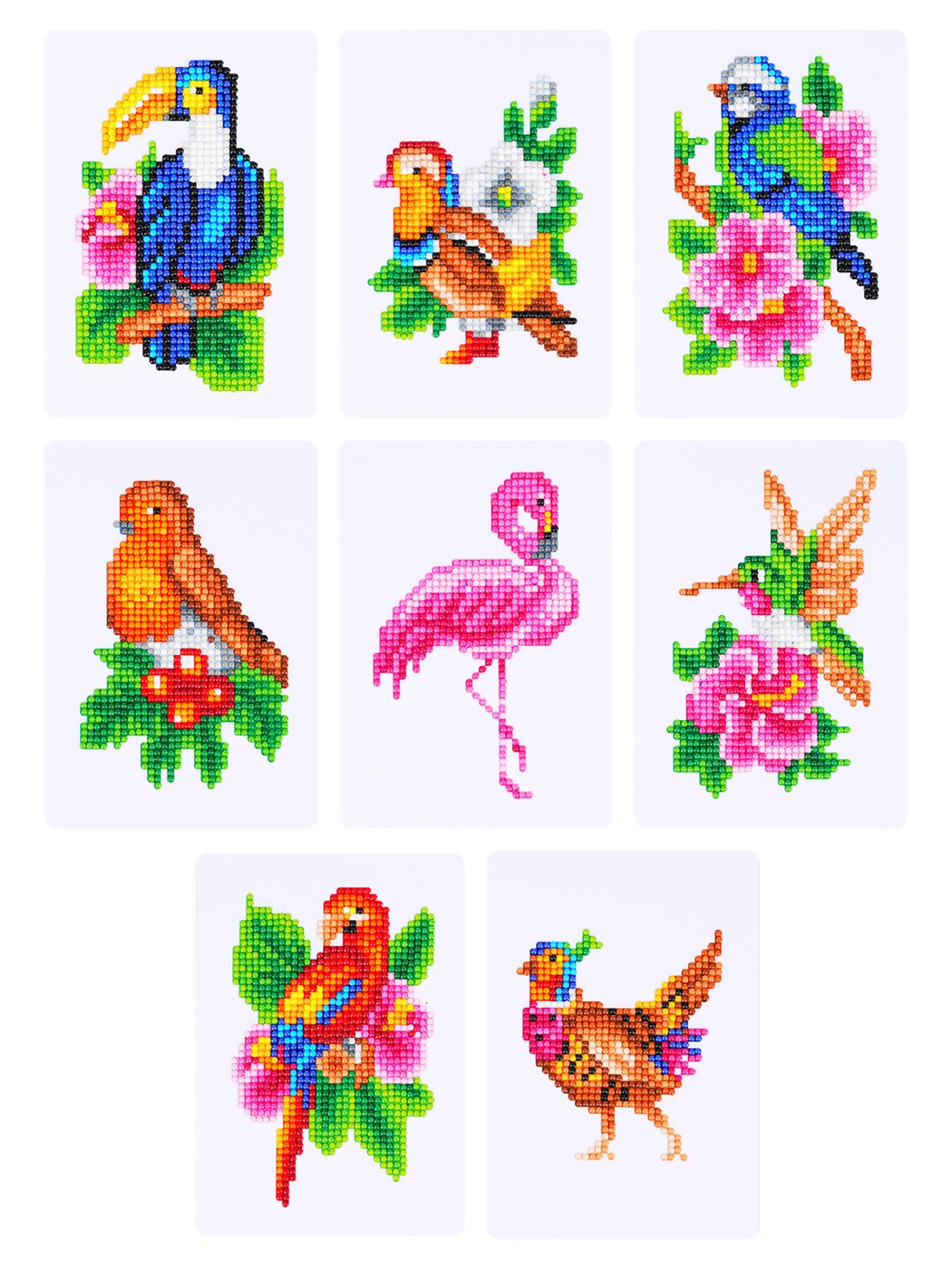 Tropical Flock diamonds by numbers kit (tropical birds), photo 1