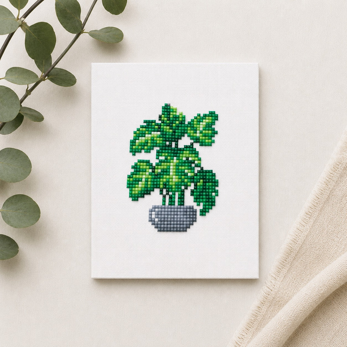 Urban Jungle diamonds by numbers kit (houseplant) — photo 3